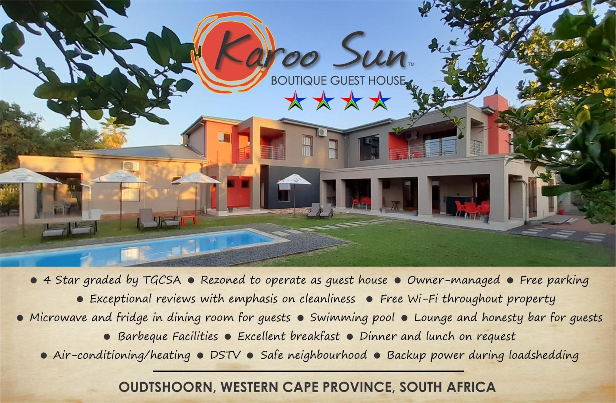 אאודטסהורן Karoo Sun Boutique Guest House מראה חיצוני תמונה